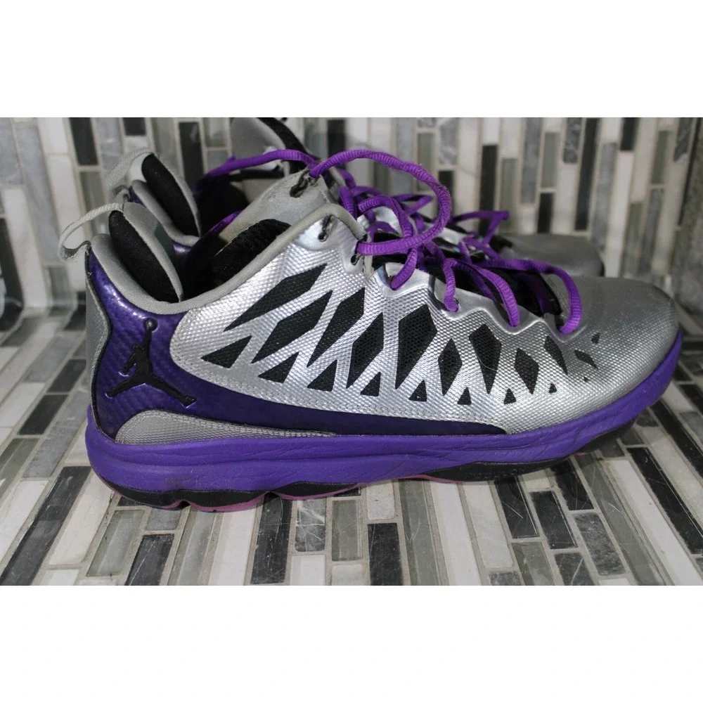 Nike Air‎ Jordan Chris Paul VI 6, 535807-005, Silver Purple Black, Mens Size 12